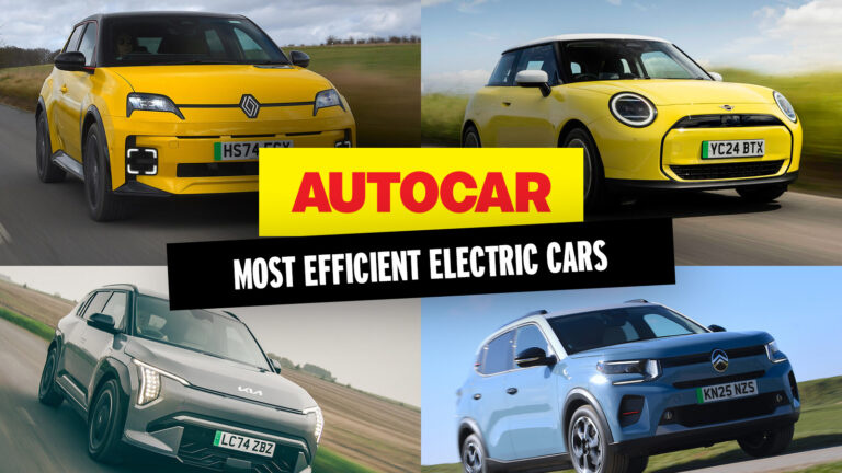 The most efficient electric cars – and their real-world results